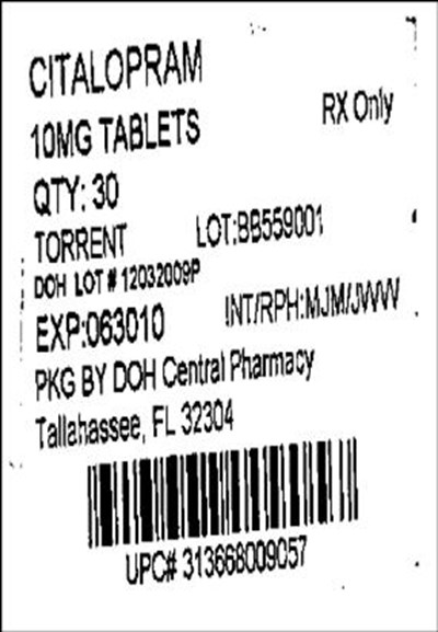 Label (Citalopram 10mg(torrent))